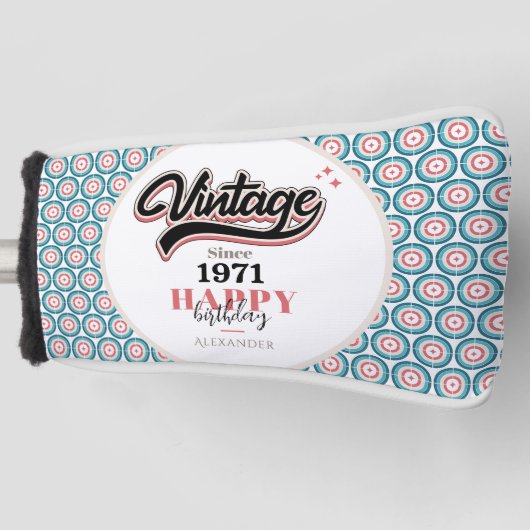 Vintag seit - 1971 golf headcover (Vorderseite)