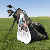 Vintag seit 1971 golfhandtuch (Gras)