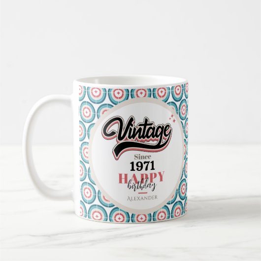 Vintag seit - 1971 kaffeetasse (Links)