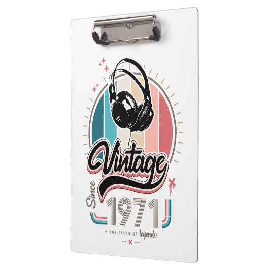 Vintag seit 1971 klemmbrett (Links)