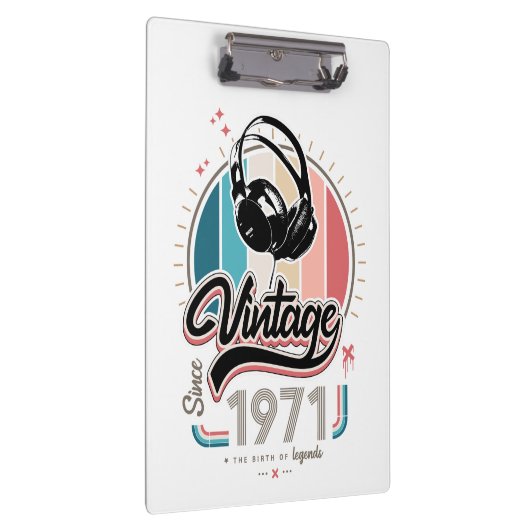 Vintag seit 1971 klemmbrett (Rechts)