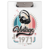 Vintag seit 1971 klemmbrett (Vorderseite)