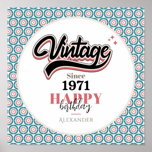 Vintag seit - 1971 poster (Vorne)