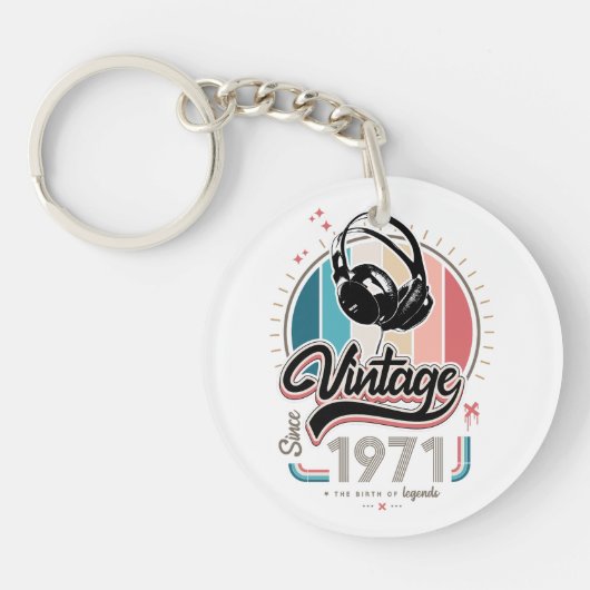Vintag seit 1971 schlüsselanhänger (Vorderseite)