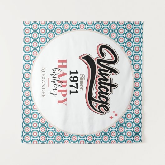 Vintag seit - 1971 wandteppich (Vorderseite (Horizontal))