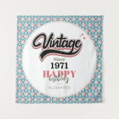 Vintag seit - 1971 wandteppich (Vorderseite)