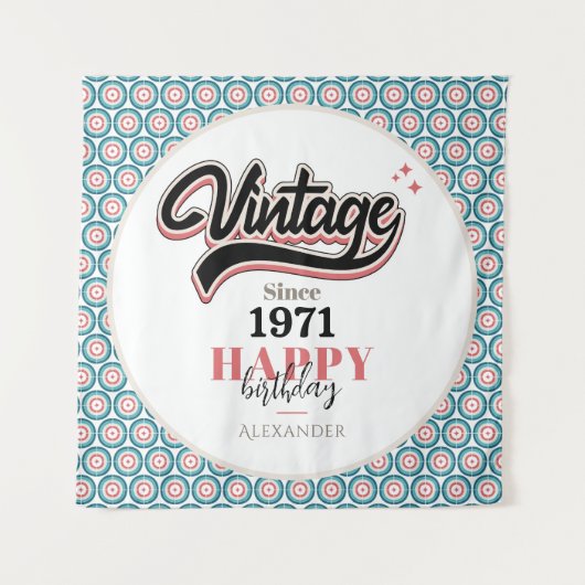 Vintag seit - 1971 wandteppich (Vorderseite)