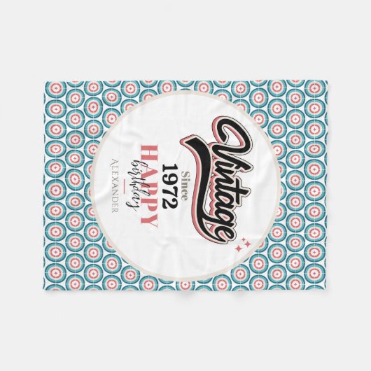 Vintag seit - 1972 fleecedecke (Vorderseite (Horizontal))