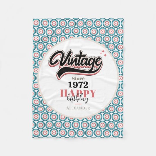 Vintag seit - 1972 fleecedecke (Vorderseite)