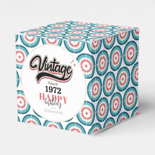 Vintag seit - 1972 geschenkschachtel (Vorderseite)