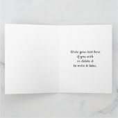 Vintag seit - 1972 karte (Innenseite)