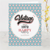 Vintag seit - 1972 karte (Gelbe Blume)