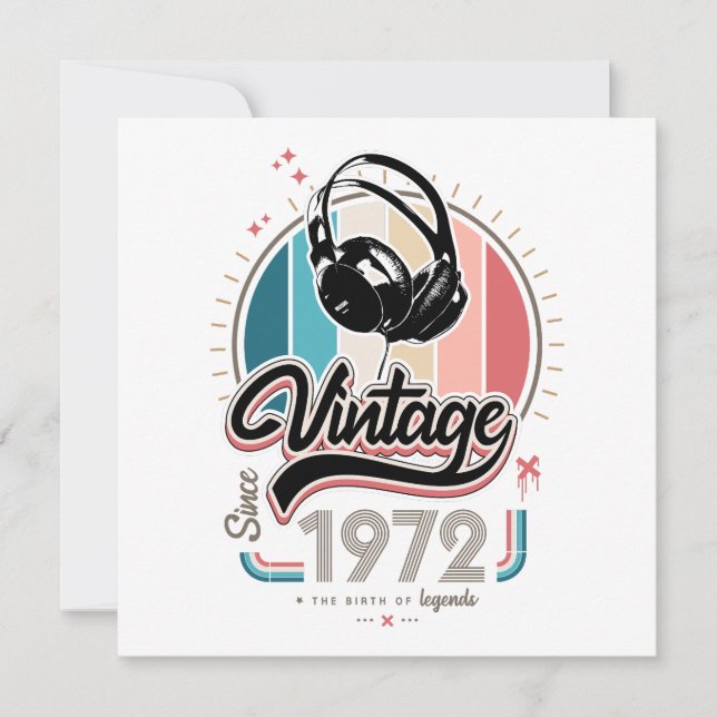 Vintag seit 1972 Kopfhörer (Vorderseite)