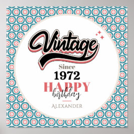 Vintag seit - 1972 poster