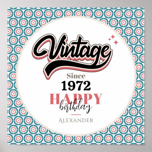 Vintag seit - 1972 poster (Vorne)