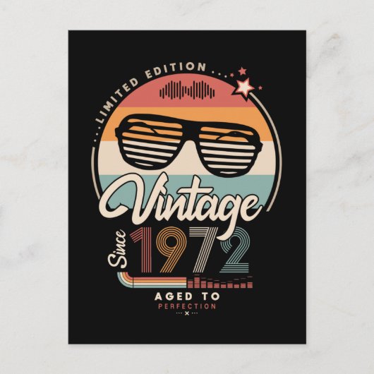 Vintag seit 1972 postkarte (Vorderseite)