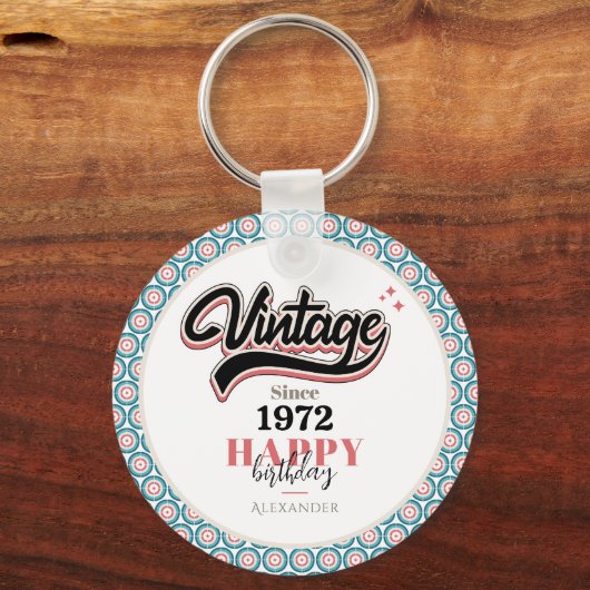 Vintag seit - 1972 schlüsselanhänger (Rückseite)