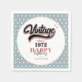 Vintag seit - 1972 serviette (Vorderseite)