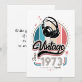 Vintag seit 1973 einladung (Vorne/Hinten)