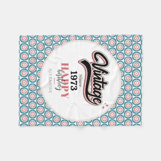 Vintag seit - 1973 fleecedecke (Vorderseite (Horizontal))