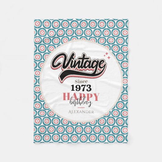 Vintag seit - 1973 fleecedecke (Vorderseite)