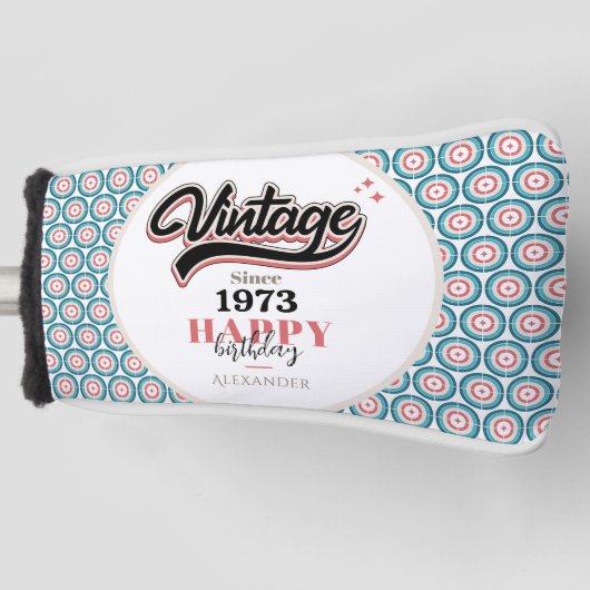 Vintag seit - 1973 golf headcover (Vorderseite)