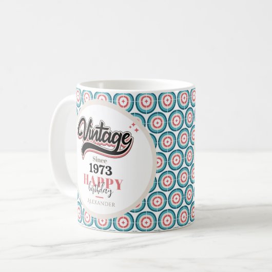 Vintag seit - 1973 kaffeetasse (Vorderseite Links)