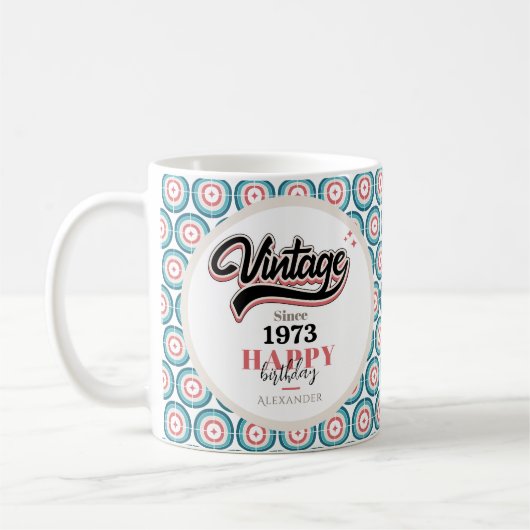 Vintag seit - 1973 kaffeetasse (Links)