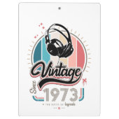 Vintag seit 1973 klemmbrett (Rückseite)