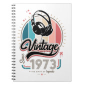 Vintag seit 1973 notizblock (Vorderseite)