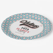 Vintag seit - 1973 pappteller (Schrägansicht)