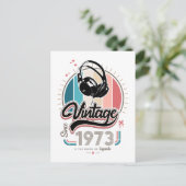 Vintag seit 1973 postkarte (Stehend Vorderseite)