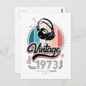 Vintag seit 1973 postkarte (Vorne/Hinten)