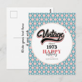 Vintag seit - 1973 postkarte (Vorne/Hinten)