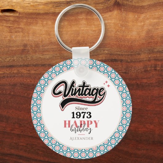 Vintag seit - 1973 schlüsselanhänger (Rückseite)