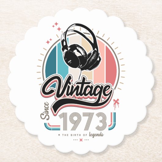 Vintag seit 1973 untersetzer (Vorderseite)