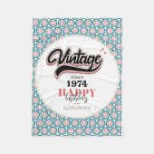 Vintag seit - 1974 fleecedecke (Vorderseite)