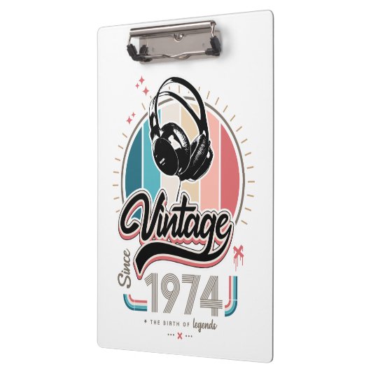 Vintag seit 1974 klemmbrett (Links)