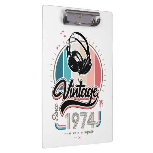 Vintag seit 1974 klemmbrett (Rechts)