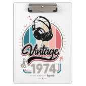 Vintag seit 1974 klemmbrett (Vorderseite)