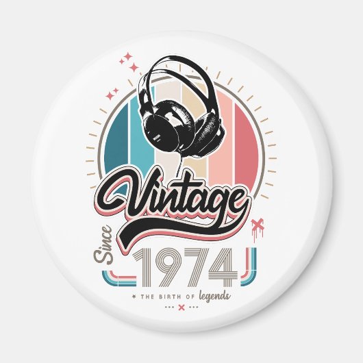 Vintag seit 1974 magnet (Vorne)