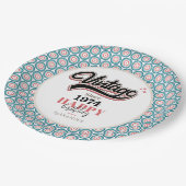 Vintag seit - 1974 pappteller (Schrägansicht)