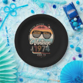 Vintag seit 1974 pappteller (Party)