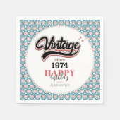 Vintag seit - 1974 serviette (Vorderseite)