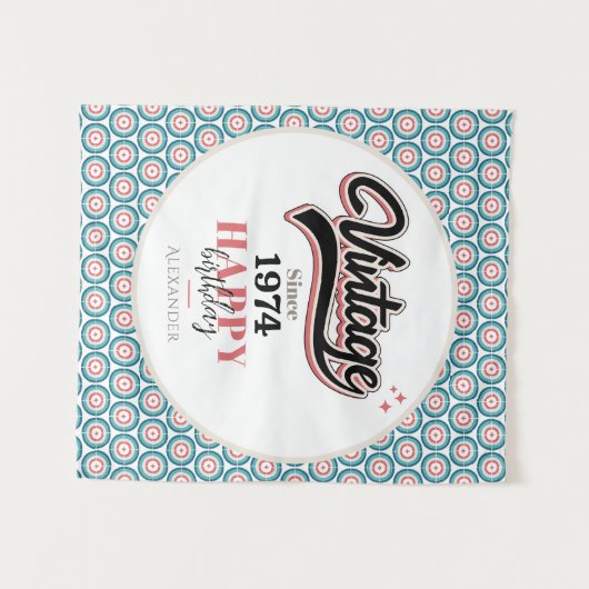 Vintag seit - 1974 wandteppich (Vorderseite (Horizontal))