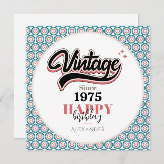 Vintag seit - 1975 (Vorne/Hinten)