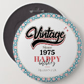 Vintag seit - 1975 button (Vorne & Hinten)