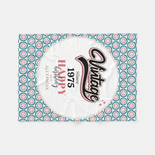 Vintag seit - 1975 fleecedecke (Vorderseite (Horizontal))