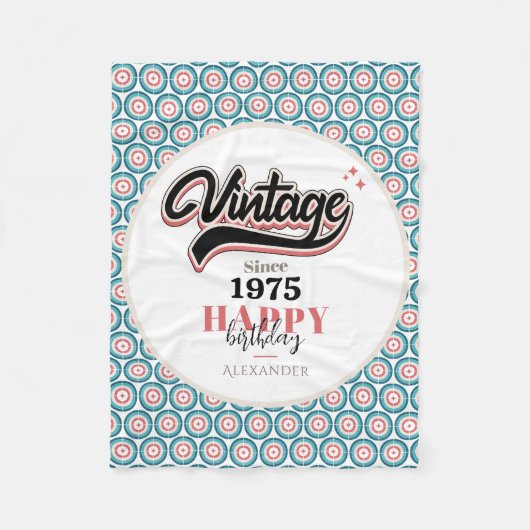 Vintag seit - 1975 fleecedecke (Vorderseite)