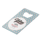 Vintag seit - 1975 geldbeutel flaschenöffner (Vorderseite Schrägansicht)